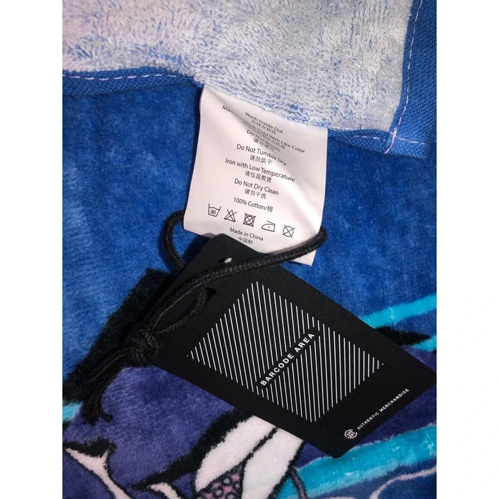 Clottee By Clot Sport Towel Set Of 2 Gym Fitness Yoga Blue White 33x14